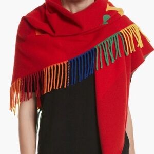 Rare Burberry Rainbow Wool and Cashmere